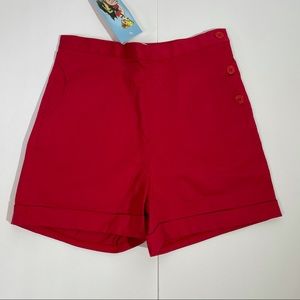 Tatyanna high waist red shorts size small